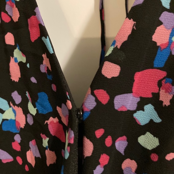 Leyden Black Printed Sheath Short Dress Size XL - Picture 7 of 12